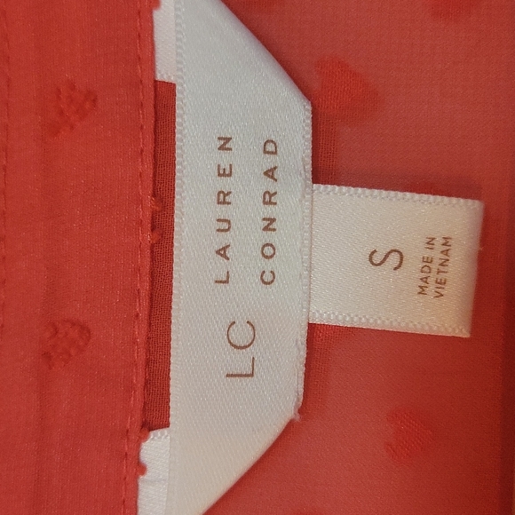 Lauren Conrad semi-sheer long sleeve top - Picture 4 of 6